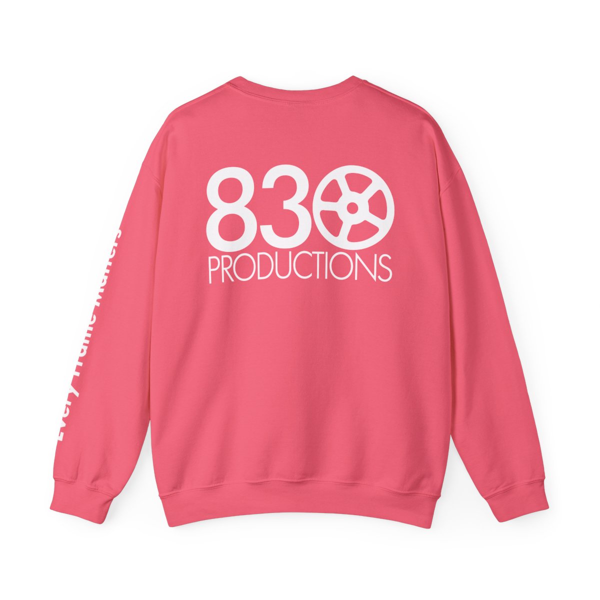 830 Heavyweight Sweatshirt in safety pink